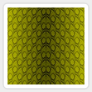 Golden Yellow and Black Python Snake Skin Reptile Scales Sticker